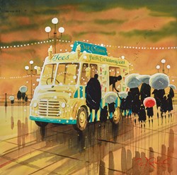 Damp Cornet by Peter J Rodgers - Original Painting on Paper sized 16x16 inches. Available from Whitewall Galleries